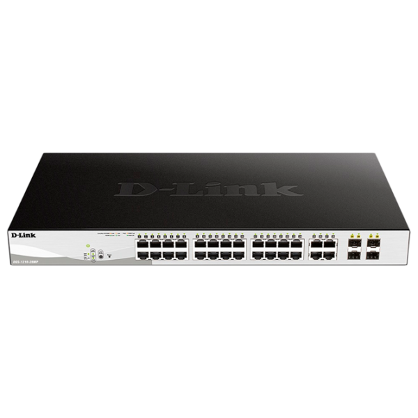 Switch D-Link DGS-1210-28MP/ F1A Black photo 1