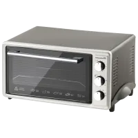 Электрическая печь HAUSBERG HB8000P 48 л / 1400 Вт / Серебряный