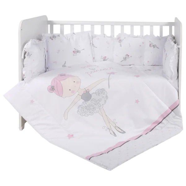 Детское постельное бельё Lorelli Lily Set Ranforce Balett (20800143401) Хлопок/ Розовый photo 1