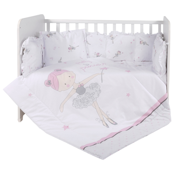 Детское постельное бельё Lorelli Lily Set Ranforce Balett (20800143401) Хлопок/ Розовый photo 1