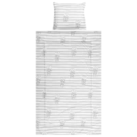 Lenjerie de pat pentru copii Lorelli Lily Set Ranforce Striped (20800145401) Bumbac/ Gray