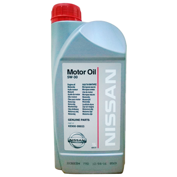 Моторное масло Nissan 5W30 SL/ CF 5W-30 1 л синтетическое photo 1