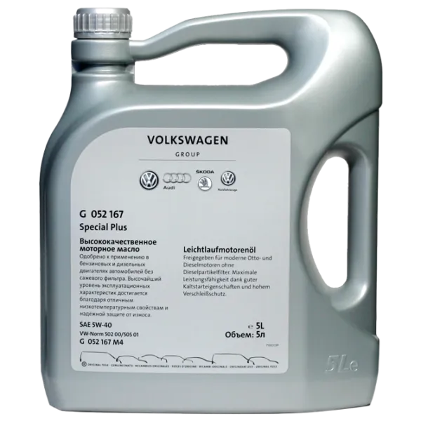 Моторное масло Volkswagen Special Plus 5W-40 5 л синтетическое photo 1