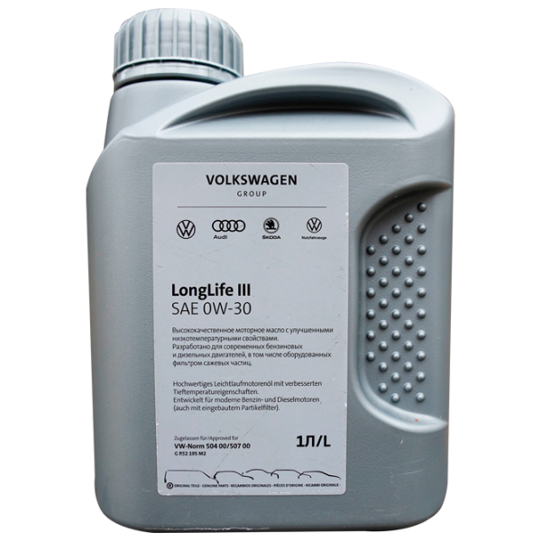 Моторное масло Volkswagen Longlife III 504/ 507 0W-30 1 л синтетическое photo 1