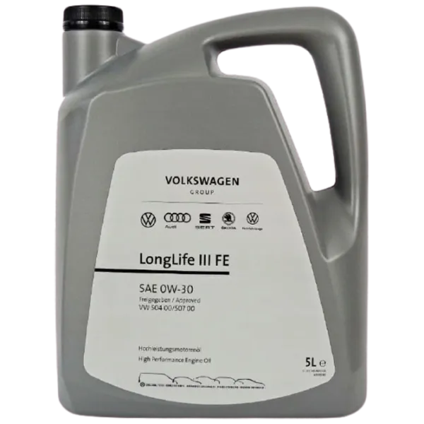 Моторное масло Volkswagen Longlife III 504/ 507 0W-30 5 л синтетическое photo 1