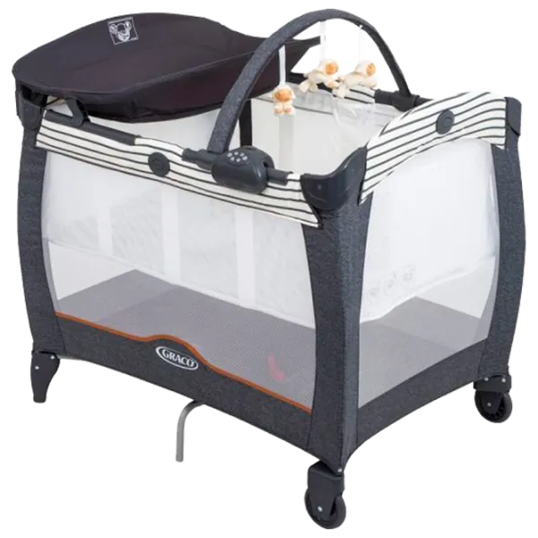 Pat pentru copii Graco Contour Electra Breton Stripe (G9D80BTSEU) 0 luni - 3 ani/ Gray photo 1