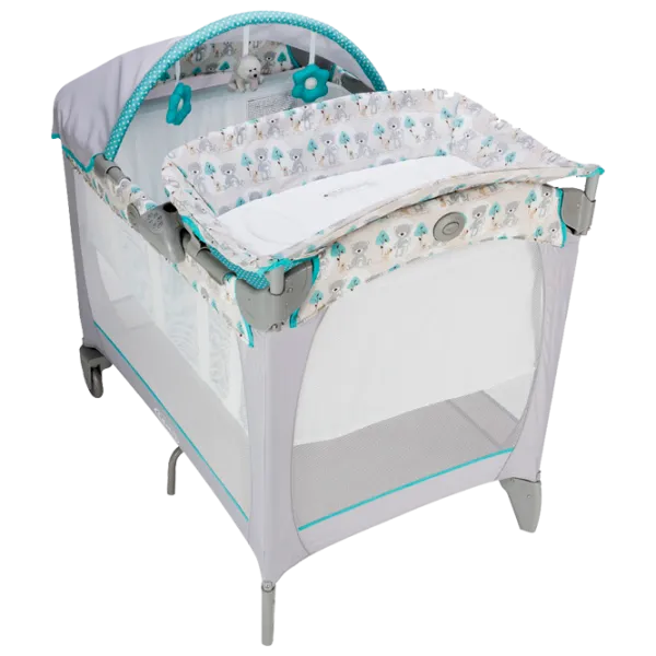 Pat pentru copii Graco Classic Electra Buddy Bear (G9E91BDDU) 0 luni - 3 ani/ Light Gray photo 1