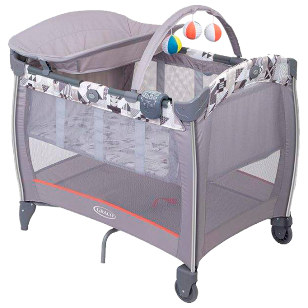 Pat pentru copii Graco Contour Electra PatchWork (G9D899PWGEU) 0 luni - 3 ani/ Gray photo 1