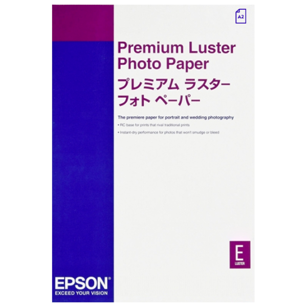 Hârtie foto pentru imprimante Inkjet Epson Premium Luster Photo Paper 250 g/ m² (25 foi) Gloss/ A2/ White photo 1 Hârtie foto pentru imprimante Inkjet Epson Premium Luster Photo Paper 250 g/ m² (25 foi) Gloss/ A2/ White photo 1