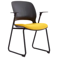 Офисный стул DecoPrim Neo Ткань/ Желтый