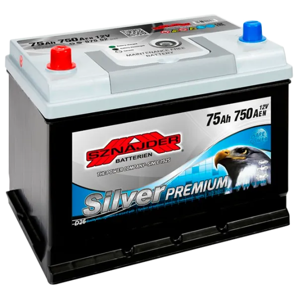 Авто аккумулятор Sznajder Silver Premium Japan Cars 575 52 750 AA photo 1 Авто аккумулятор Sznajder Silver Premium Japan Cars 575 52 750 AA photo 1