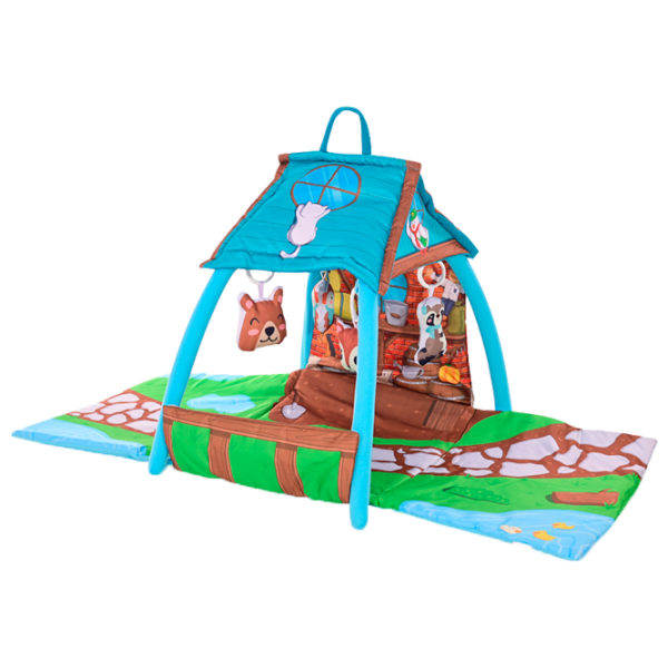Covoraş pentru joc Lorelli PLAYMAT Little House (10300420000) 0+/ Transformer/ Blue photo 1