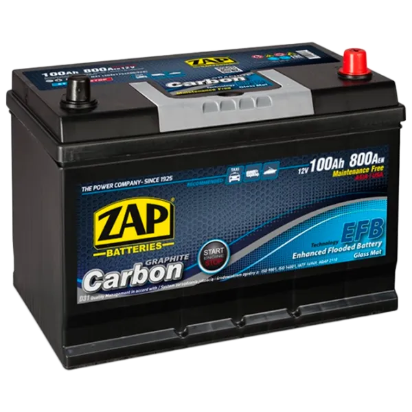 Авто аккумулятор Zap Carbon EFB 600 46 800 AA photo 1
