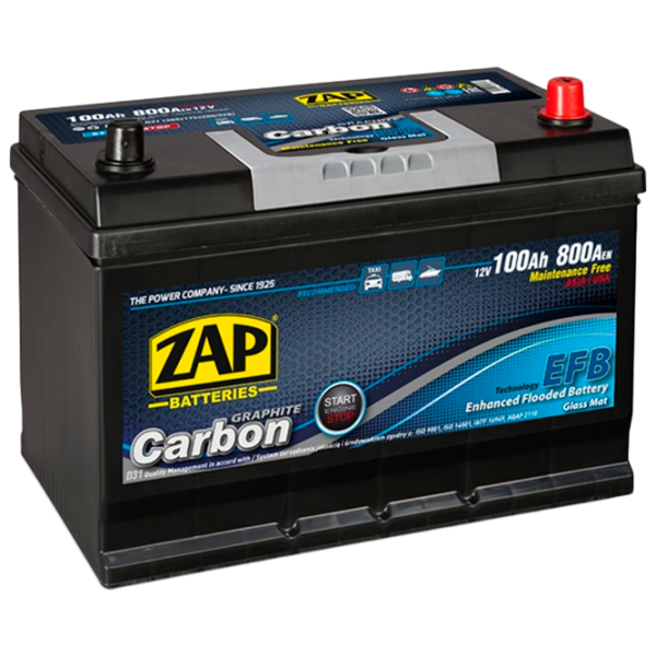 Авто аккумулятор Zap Carbon EFB 600 46 800 AA photo 1