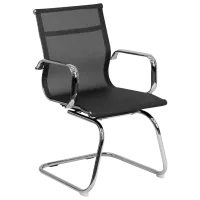 Офисный стул DecoPrim F-75L Акриловая сетка/ Черный