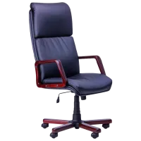 Fotoliu de birou DecoPrim Texas Piele/ Black