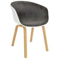 Scaun de birou DecoPrim Cortez White Gray