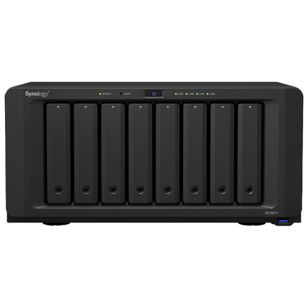 Сетевое хранилище Synology DS1821+ Черный photo 1