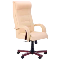 Fotoliu de birou DecoPrim Royal Lux Piele artificială/ Beige