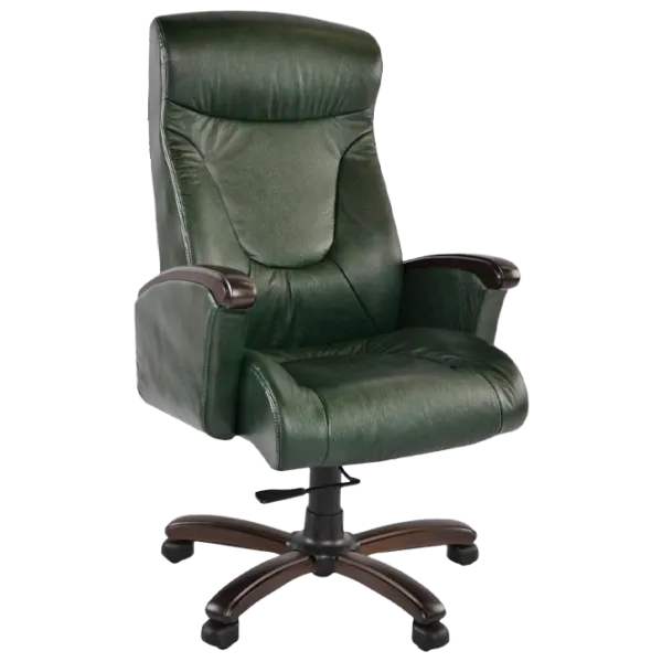 Офисное кресло DecoPrim GALANT Кожа/ Зелёный photo 1