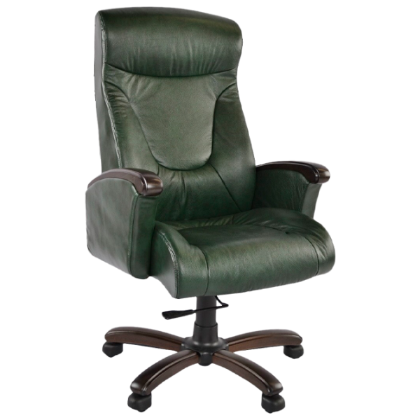Офисное кресло DecoPrim GALANT Кожа/ Зелёный photo 1