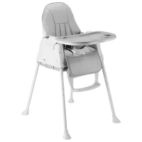 Scaun de masă Kikka Boo Creamy (85708-001) Transformer/ 6 luni / Gray 