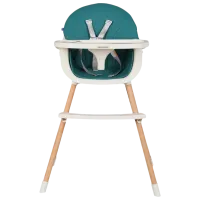 Scaun de masă Kikka Boo Nutri (31004010117) Clasic/ 6 luni / Petrolgreen 