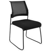 Офисный стул DecoPrim C 80 3 Ткань, акриловая сетка/ Черный