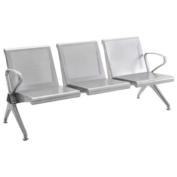 Кресла для залов ожидания DecoPrim Terminal M3 Серебристый photo 1