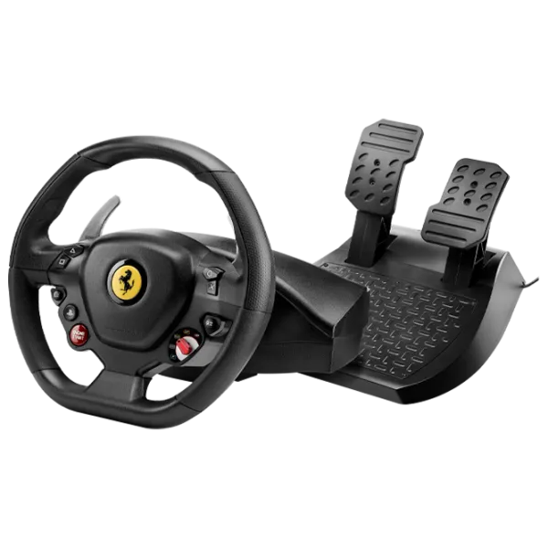 Volan Thrustmaster T80 Ferrari 488 GTB Edition Cu fir/ 11 buttons/ Black photo 1