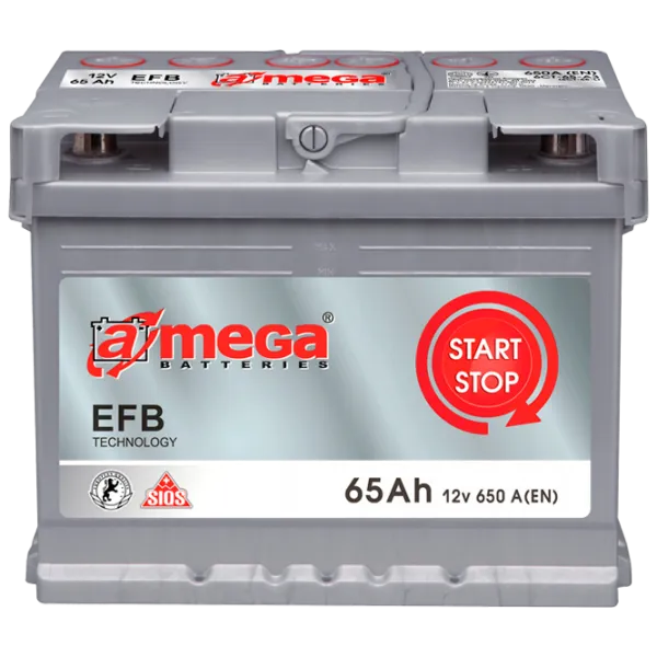Авто аккумулятор A-Mega EFB 65Ah А3 0 650 AA photo 1 Авто аккумулятор A-Mega EFB 65Ah А3 0 650 AA photo 1