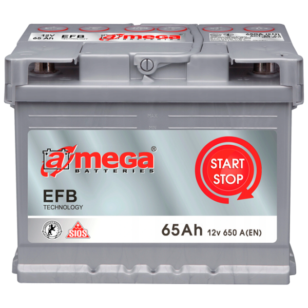 Авто аккумулятор A-Mega EFB 65Ah А3 0 650 AA photo 1 Авто аккумулятор A-Mega EFB 65Ah А3 0 650 AA photo 1