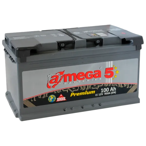 Авто аккумулятор A-Mega Premium 100Ah A3 0 950A photo 1 Авто аккумулятор A-Mega Premium 100Ah A3 0 950A photo 1