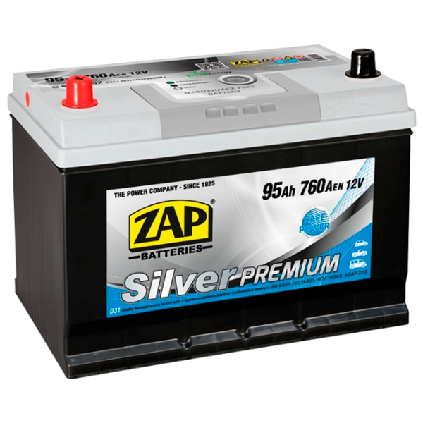 Авто аккумулятор Zap Silver Premium Japan Cars Left 595 52 760 AA photo 1 Авто аккумулятор Zap Silver Premium Japan Cars Left 595 52 760 AA photo 1