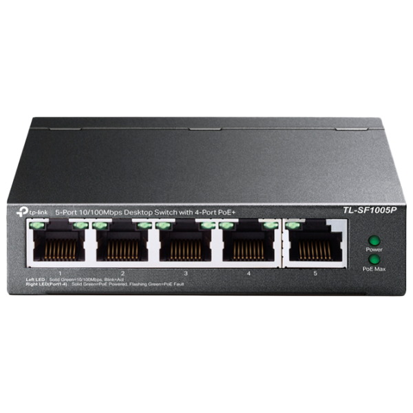 Switch TP-Link TL-SF1005P Черный photo 1