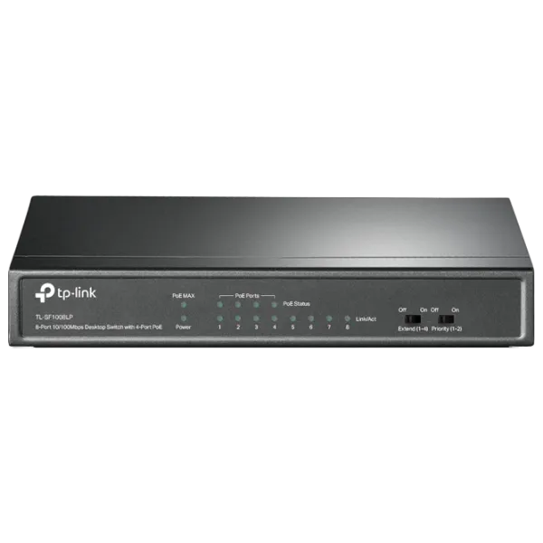Switch TP-Link TL-SF1008LP Черный photo 1