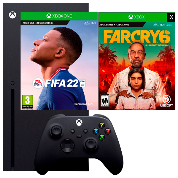 Microsoft Xbox Series X + Far Cry 6 + FIFA22 + Elite Extra Controller 1 ТБ/ Черный photo 1