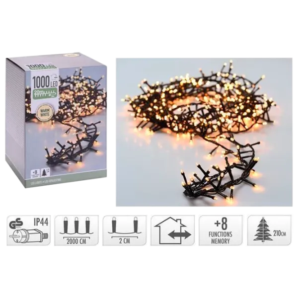 Гирлянды LED Christmas 43463 Нить/ Тёплый белый photo 1 Гирлянды LED Christmas 43463 Нить/ Тёплый белый photo 1