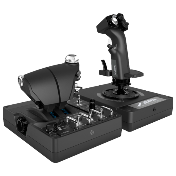 Джойстик Logitech X56 H.O.T.A.S Flight Simulator Проводная/ buttons/ Черный photo 1