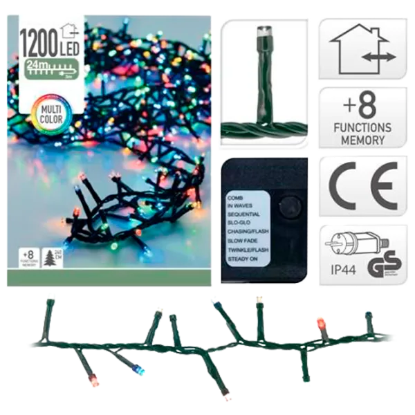 Гирлянды LED Christmas 33058 Нить/ Разноцветные photo 1 Гирлянды LED Christmas 33058 Нить/ Разноцветные photo 1