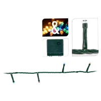 Гирлянды LED Christmas 33042 Нить/ Тёплый белый/ разноцветный