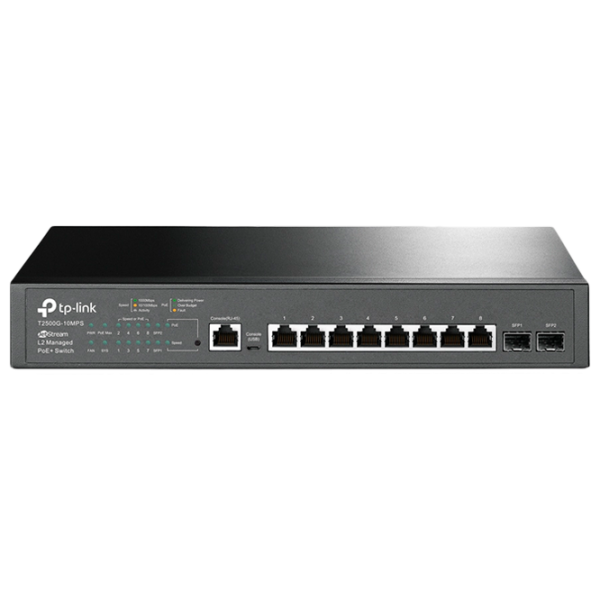 Switch TP-Link T2500G-10MPS Черный photo 1