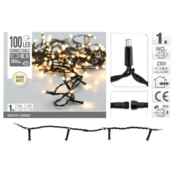 Гирлянды LED Christmas 23486 Нить/ Тёплый белый photo 1 Гирлянды LED Christmas 23486 Нить/ Тёплый белый photo 1