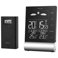 Stație meteorologică Hama Black Line (186417) Black