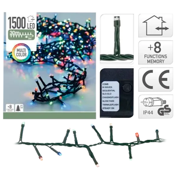 Гирлянды LED Christmas 34378 Нить/ Разноцветные photo 1 Гирлянды LED Christmas 34378 Нить/ Разноцветные photo 1