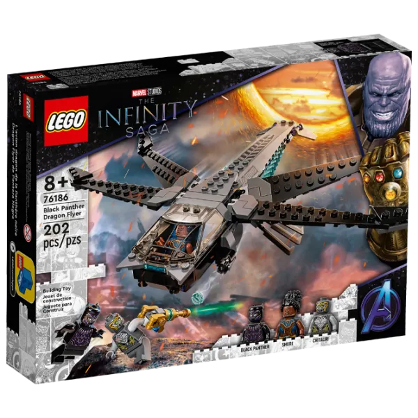 Детский конструктор LEGO Black Panther Dragon Flyer Битва/ Черный photo 1