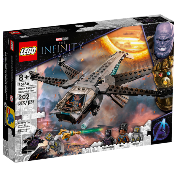 Детский конструктор LEGO Black Panther Dragon Flyer Битва/ Черный photo 1