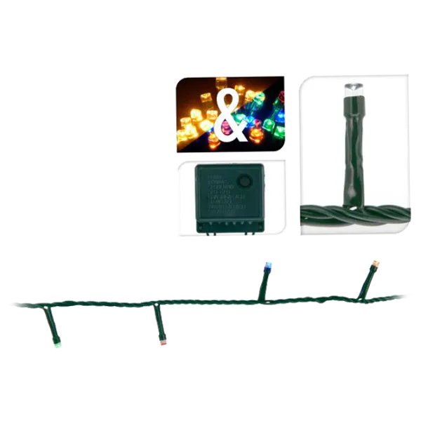 Гирлянды LED Christmas 33040 Нить/ Тёплый белый/ разноцветный photo 1 Гирлянды LED Christmas 33040 Нить/ Тёплый белый/ разноцветный photo 1