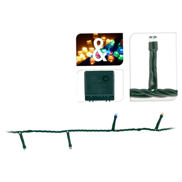 Гирлянды LED Christmas 33040 Нить/ Тёплый белый/ разноцветный photo 1 Гирлянды LED Christmas 33040 Нить/ Тёплый белый/ разноцветный photo 1