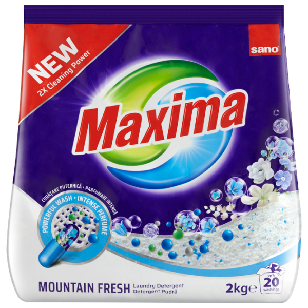 Detergent Sano Maxima 2 kg  Număr spălări: 20 photo 1